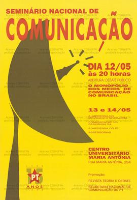 Seminário Nacional de Comunicação [2]. (12 a 15 mai. 1995, São Paulo (SP)).