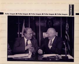Posse de Moreira Ferreira à presidência da Fiesp (São Paulo-SP, 28 set. 1992). / Crédito: Niels A...