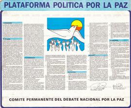 Plataforma politica por la paz (El Salvador, Data desconhecida).