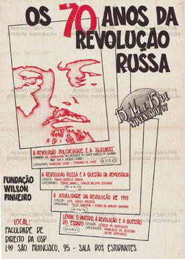 Os 70 anos da Revolução Russa (São Paulo (SP), 13-15/11/1987).
