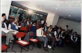 Reunião do Diretório Nacional do PT (Local desconhecido, 1998) / Crédito: Roberto Parizotti