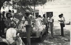 Caminhada da candidatura “Celso Daniel Prefeito” (PT) nas eleições de 1982 (Santo André-SP, 1982)...