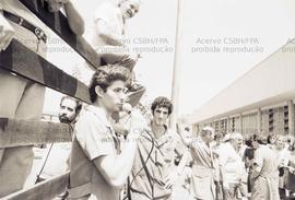 Greve dos metalúrgicos da Brosol (Santo André-SP, 28 jul. 1984). Crédito: Vera Jursys