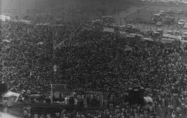 Comício da candidatura “Suplicy Prefeito”, em frente à ALESP nas eleções de 1985 (São Paulo-SP, 1...