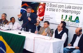 Reunião da candidatura “Lula Presidente” com sindicalistas nas eleições de 1998 (São Paulo-SP, 19...