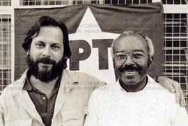 Retratos de candidaturas do PT para as eleições de 1986 (São Paulo-SP, 1986). Crédito: Vera Jursys