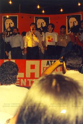 Evento não identificado [candidatura “Lula Presidente” (PT) e “Bisol Vice” nas eleições de 1989] [1] (Local desconhecido, 1989). / Crédito: Tânia Tarit