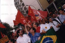 Evento não identificado na Av. Paulista (São Paulo-SP, mar. 1999). / Crédito: Roberto Parizotti