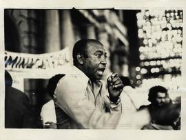 Caminhada por Zumbi ([S&atilde;o Paulo-SP], Data desconhecida).  / Cr&eacute;dito: Jesus Carlos/Jornacoop.