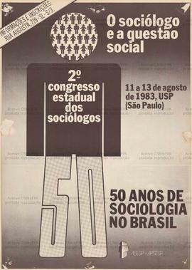 O sociólogo e a questão social (São Paulo (SP), 11-13/08/1983).