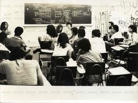 Encontro Nacional das Escolas em Luta (Local desconhecido, mar. 1982). / Crédito: Vera Lúcia.