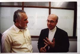 Encontro de José Genoino (PT) com Padre Marcelo e Dom Fernando Figueiredo, nas eleições de 2002 (São Paulo-SP, 2002) / Crédito: Autoria desconhecida
