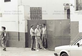 Greve dos trabalhadores de frigoríficos (Local desconhecido, mai. 1986). Crédito: Vera Jursys