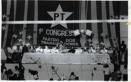 Congresso Nacional do PT, 1º (São Bernardo do Campo-SP, 27 nov./1 dez. 1991) [Pavilhão Vera Cruz] – 1º CNPT / Crédito: Roberto Parizotti.