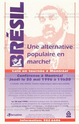 Brésil, une alternative populaire em marche (Montreal (Canadá), 30-05-1996).