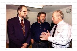 Reunião de Lula com Leonel Brizola na sede do PDT (Rio de Janeiro-RJ, 5 set. 1995). / Crédito: Pa...