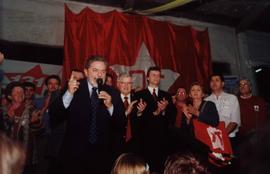 Atividade da candidatura &quot;Lula Presidente&quot; (PT) nas eleições de 2002 (Santa Catarina, 2002) / Crédito: Autoria desconhecida