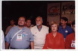 Comício candidatura “Lula Presidente” (PT) nas eleições de 2002 ([Campinas-SP], 14 set 2002) / Crédito: Cesar Hideiti Ogata