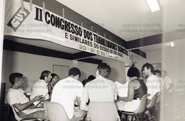 Congresso do Departamento dos Químicos da CUT-SP, 2º (Local desconhecido, 20-22 abr. 1990). Crédito: Vera Jursys