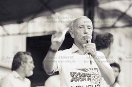 Comício de lançamento da candidatura “Suplicy governador” (PT) nas eleições de 1986 (São Paulo-SP...