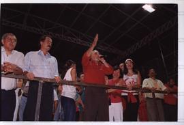 Comício da Vitória da candidatura &quot;Genoino Governador&quot; (PT) nas eleições de 2002 ([São ...