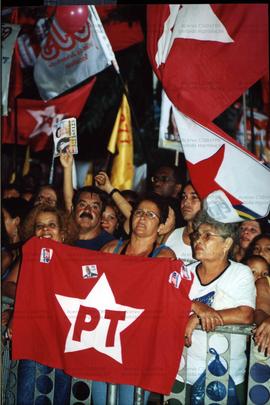 Comício da candidatura &quot;Benedita Governadora&quot; (PT) nas eleições de 2002 (Rio de Janeiro...