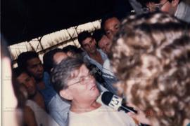 Visita da Prefeita Luiza Erundina à Funerária Municipal (São Paulo-SP, 9 mar. 1989). / Crédito: Autoria desconhecida