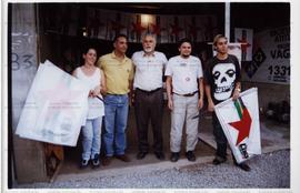 Visita de José Genoino a Casa de Cultura Santa Tereza nas eleições de 2002 ([Embu das Artes-SP?],...