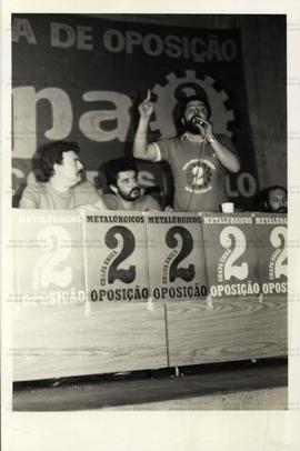 Eleições no Sindicato dos Metalúrgicos de São Paulo (São Paulo-SP, [1984]). / Crédito: Autoria de...