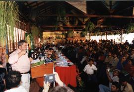 Lançamento do programa de governo para a Amazônia da candidatura &quot;Lula Presidente&quot; (PT) nas eleições de 2002 (Pará, 2002) / Crédito: Lucivaldo Sena