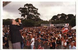 Comício da candidatura &quot;Genoino Governador&quot; (PT) nas eleições de 2002 (São Paulo, 2002)...