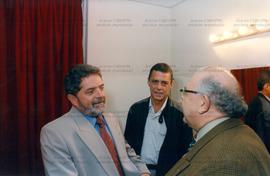 Encontro de Lula com Artistas promovido pela candidatura “Lula Presidente” nas eleições de 1998 (São Paulo-SP, 14 set. 1998). / Crédito: Autoria desconhecida