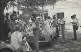 Caminhada da candidatura “Celso Daniel Prefeito” (PT) nas eleições de 1982 (Santo André-SP, 1982)...