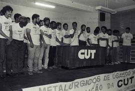 Reunião da Chapa 2 ao Sindicato dos Metalúrgicos de Osasco (Osasco-SP, jan. 1987). Crédito: Vera ...