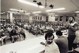 Assembleia dos metalúrgicos de Santo André (Santo André-SP, 30 mar. 1984). Crédito: Vera Jursys