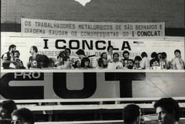 Conferência Nacional da Classe Trabalhadora, 1ª (Praia Grande-SP, 21 a 23 ago. 1981) [Colônia de férias do Sindicato dos Têxteis de São Paulo] – 1ª Conclat / Crédito: Autoria desconhecida.