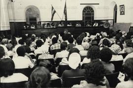 Reunião dos servidores estaduais (Local desconhecido, 28 mar. 1979).  / Crédito: Autoria desconhecida/Jornal da Bahia.