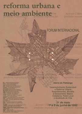 Reforma urbana e meio ambiente  (Rio de Janeiro (RJ), 31/05-1-2/06/1992).