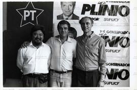 Sessão de fotos de candidaturas dp PT nas eleições de 1990 (São Paulo-SP, 1990). / Crédito: Esdra...