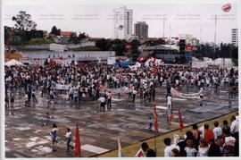 Ato de 1o. de Maio (São Bernardo do Campo-SP, 1 mai. 2000). / Crédito: Roberto Parizotti