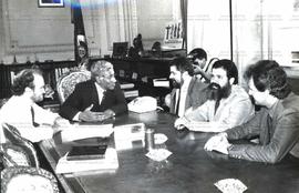 Encontro de Lula com o governador Alceu Collares (PDT) (Porto Alegre-RS, [1992-1994?]). / Crédito...