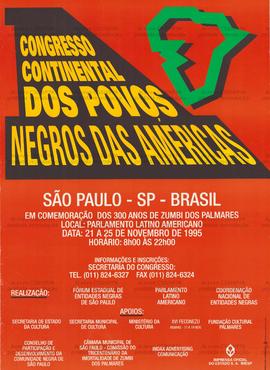 Congresso Continental dos Povos Negros das Américas  (São Paulo (SP), 21-25/11/1995).