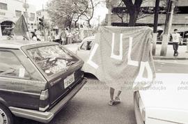 Luiza Erundina, prefeita de São Paulo pelo PT, no dia da votação nas eleições de 1989 (São Paulo-...