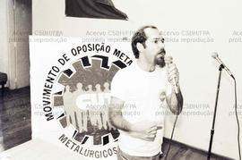 Ato de lan&ccedil;amento Chapa 3 ao Sindicato dos Metal&uacute;rgicos de S&atilde;o Paulo (S&atilde;o Paulo-SP, mai. 1987). C...