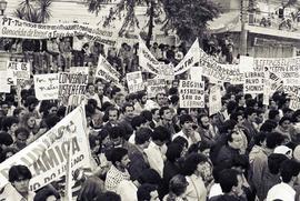 Campanha em defesa da Palestina, pelo Fora Beguim e em apoio à OLP (São Paulo-SP, [1982?]). Crédi...