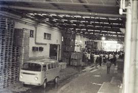 Greve dos metalúrgicos da Caterpilar (São Paulo-SP, 1986). Crédito: Vera Jursys