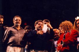 Comício da candidatura “Lula Presidente” (PT) nas eleições de 1994 (São Paulo-SP, 12 jun. 1994). / Crédito: Jesus Carlos