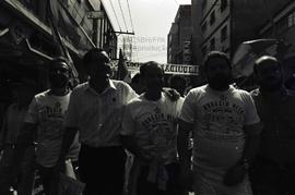 Caminhada da candidatura “Horácio Neto prefeito” (PT) nas eleições de 1988 (São Caetano do Sul-SP...
