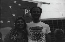 Retratos de campanha de candidaturas do PT nas eleições de [1990?] (São Paulo-SP, [1990?]) / Crédito: Autoria desconhecida.