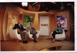 Entrevista concedida por Genoino (PT) ao programa de televisão Globo News Painel, nas eleições de 2002 (São Paulo-SP, 2002) / Crédito: Cesar Hideiti Ogata